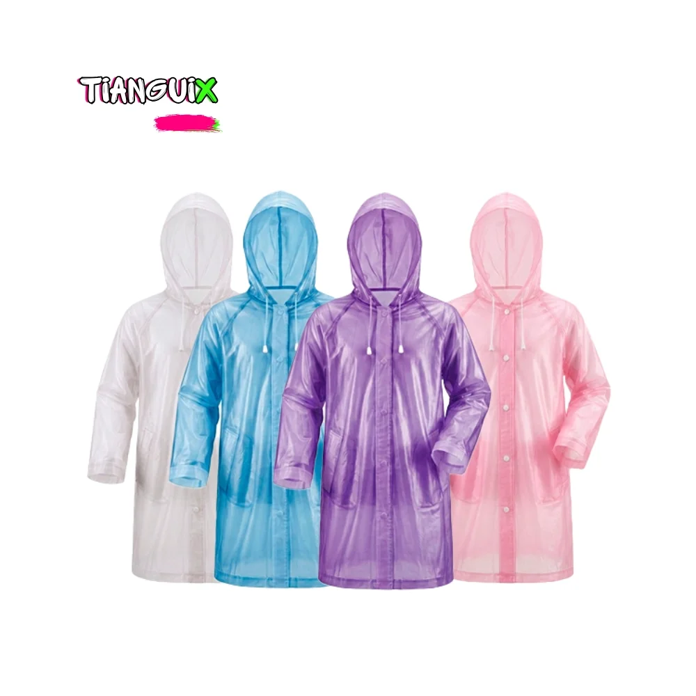 Impermeable Infantil Reutilizable con Gorro y Broches - Imagen 2