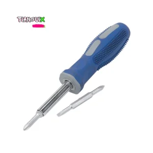 Desarmador Cuatro en Uno con Barra Extensible de Largo Alcance