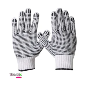 Guante Textil de Algodón con Puntos de PVC Antiderrapantes