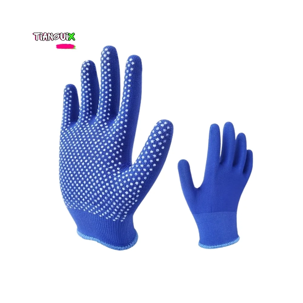 Guante Textil de Algodón con Puntos de PVC Antiderrapantes - Imagen 3
