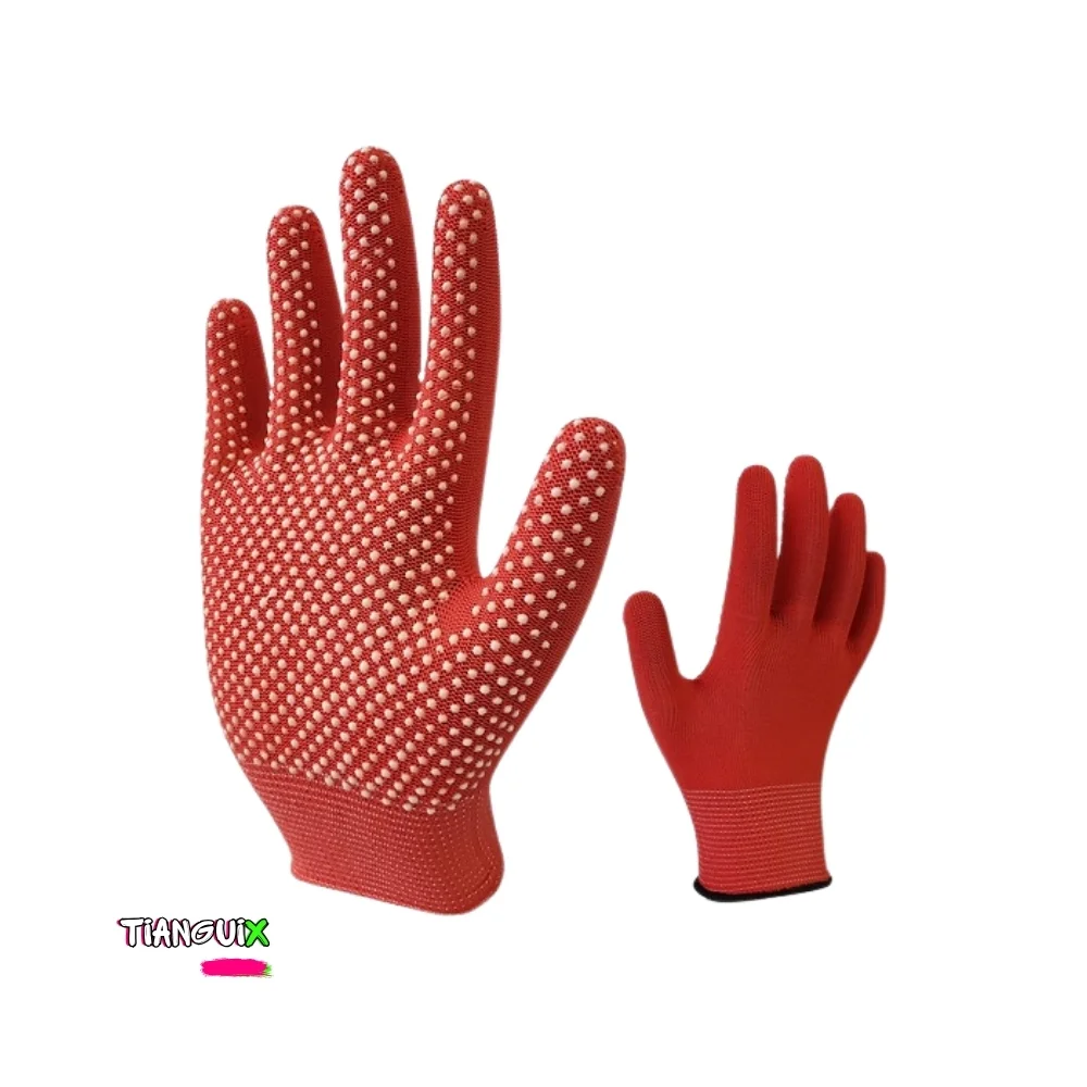 Guante Textil de Algodón con Puntos de PVC Antiderrapantes - Imagen 4