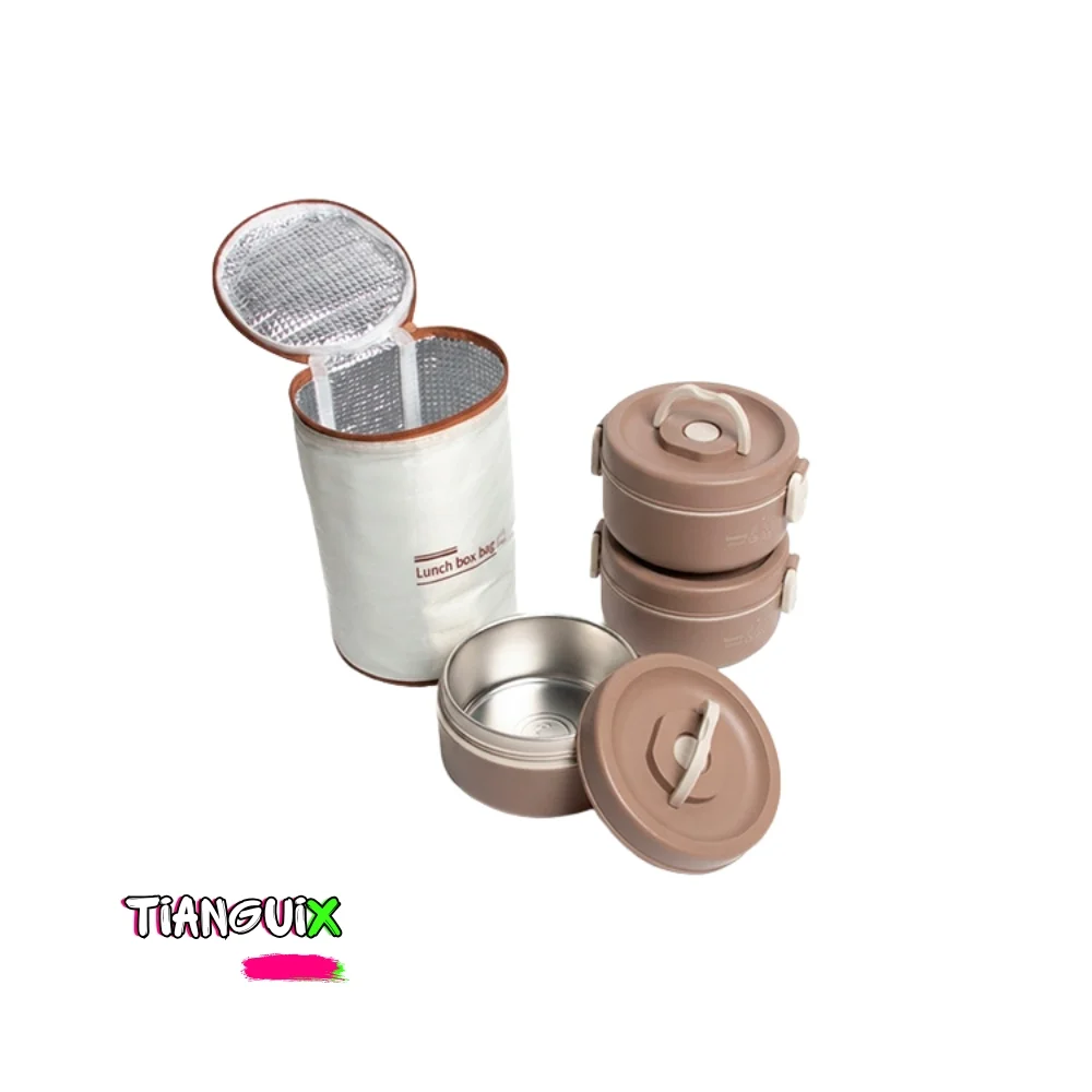 Combo Lonchera Térmica Pro 3 Tuppers de Acero