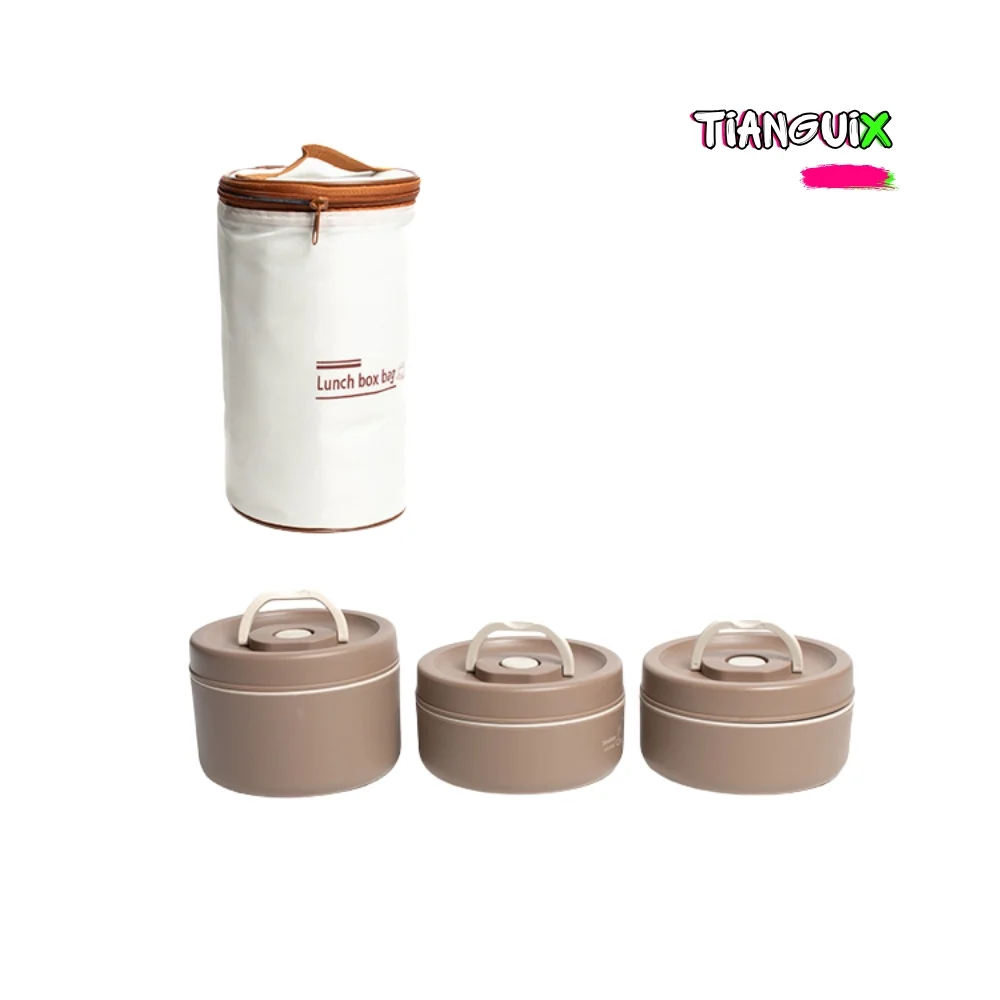 Combo Lonchera Térmica Pro 3 Tuppers de Acero - Imagen 2