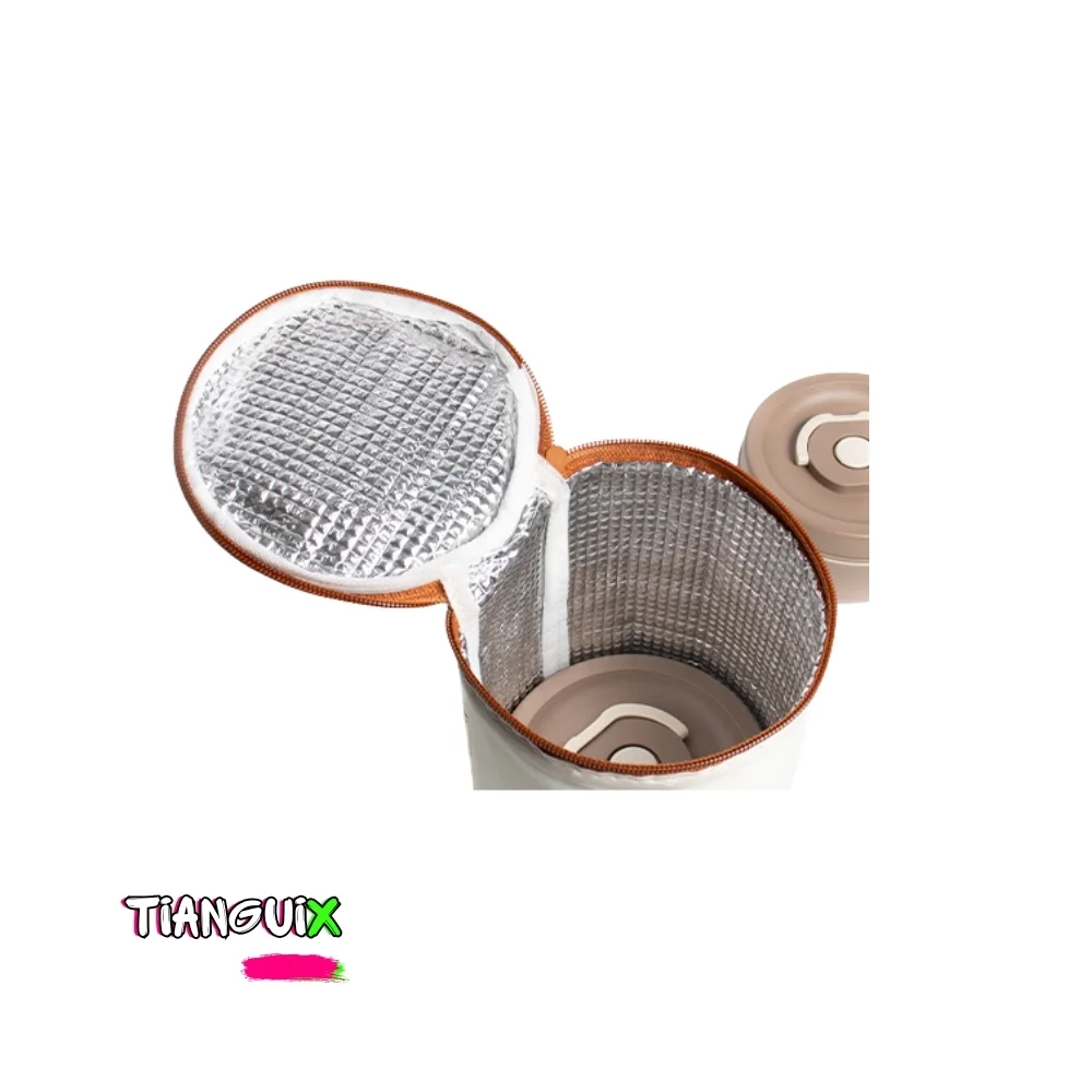 Combo Lonchera Térmica Pro 3 Tuppers de Acero - Imagen 4