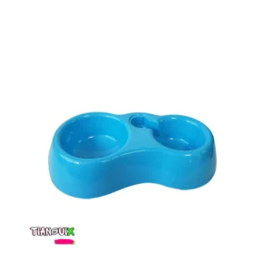 Plato Doble para Mascota con Dispensador Automático de Agua
