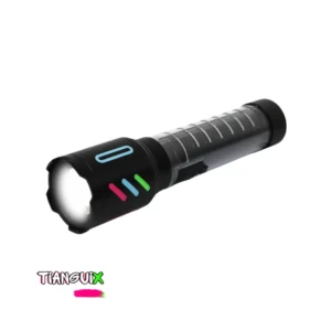 Linterna LED Táctica Pro 2 en 1 con Power Bank y Luz de Emergencia