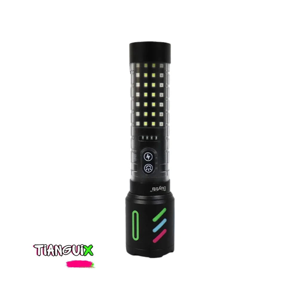 Linterna LED Táctica Pro 2 en 1 con Power Bank y Luz de Emergencia - Imagen 3