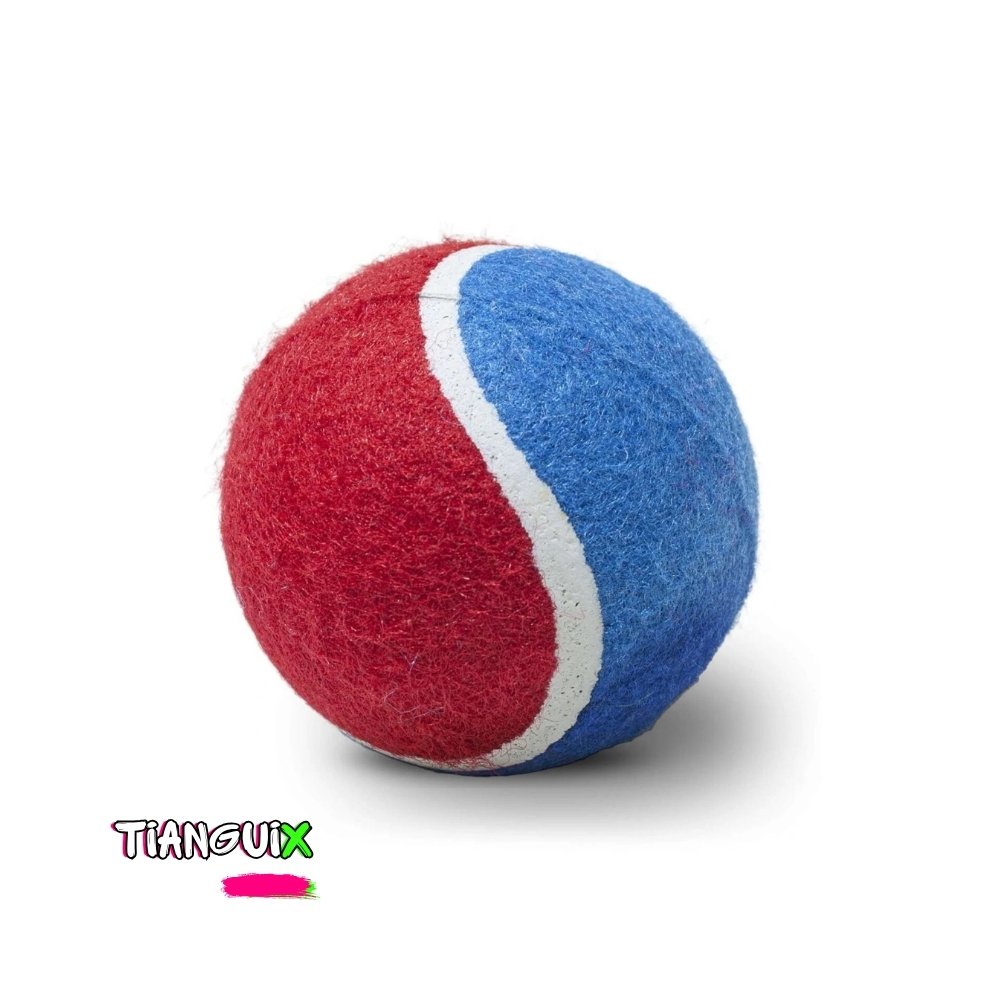 Set de 3 Pelotas Estilo Tenis de Colores Fosforescentes para Perro - Imagen 2