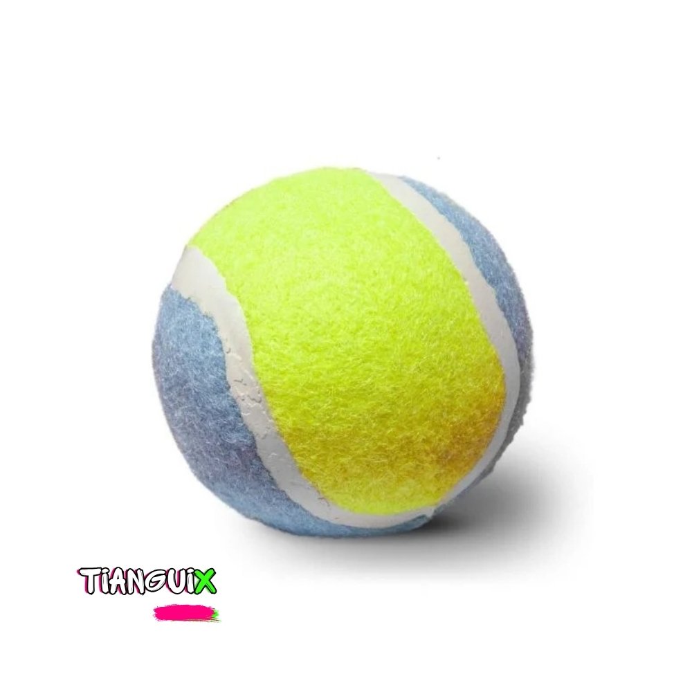 Set de 3 Pelotas Estilo Tenis de Colores Fosforescentes para Perro - Imagen 3