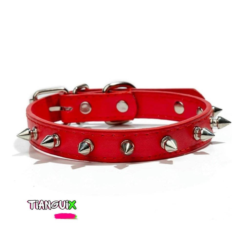 Collar Tacto-Piel con Estoperoles para Perro