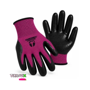 Guantes de Trabajo con Recubrimiento de Nitrilo Morado